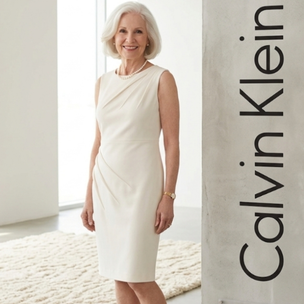 White Calvin Klein Dress